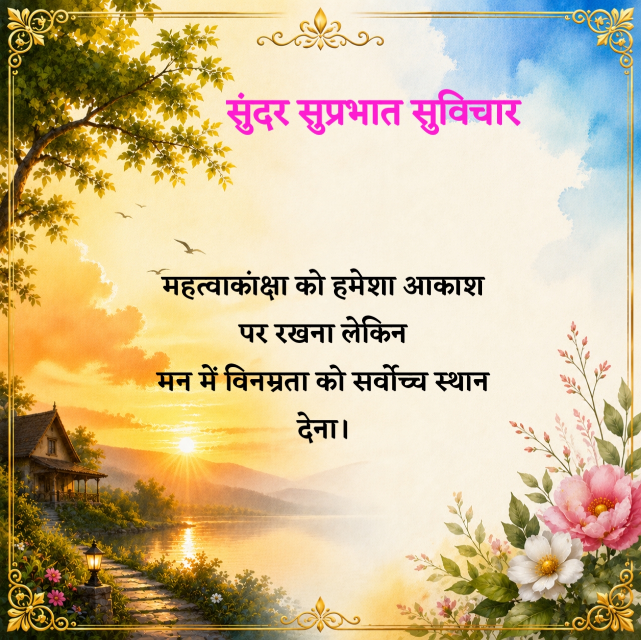 लेटेस्ट गुड मॉर्निंग सुविचार