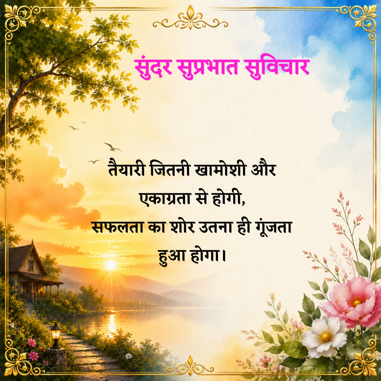 प्रेरणादायक गुड मॉर्निंग सुविचार