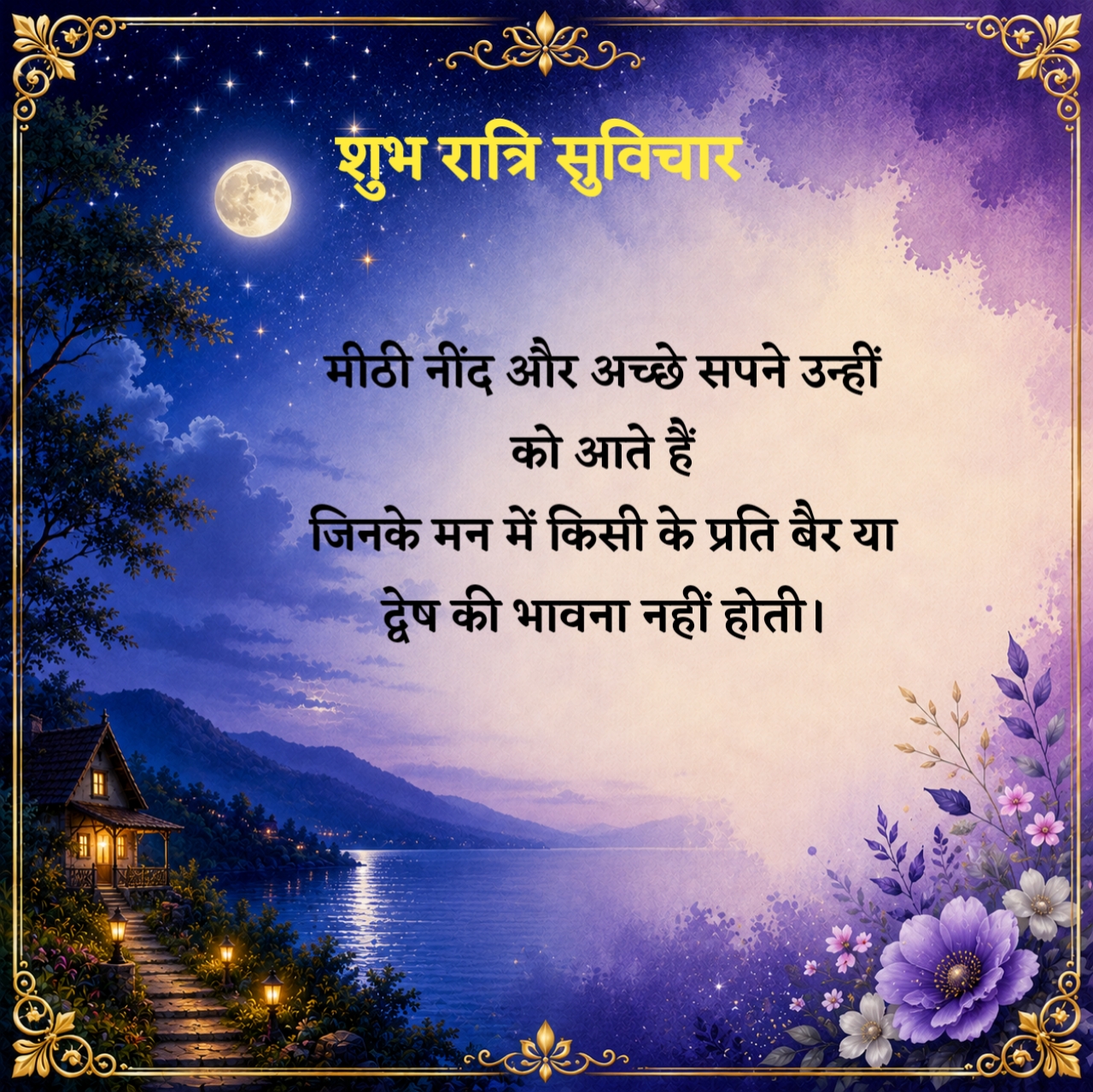 गुड नाईट सुविचार