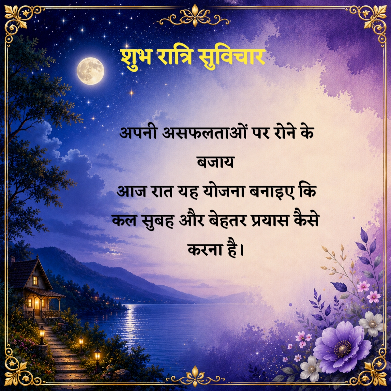 गुड नाईट सुविचार
