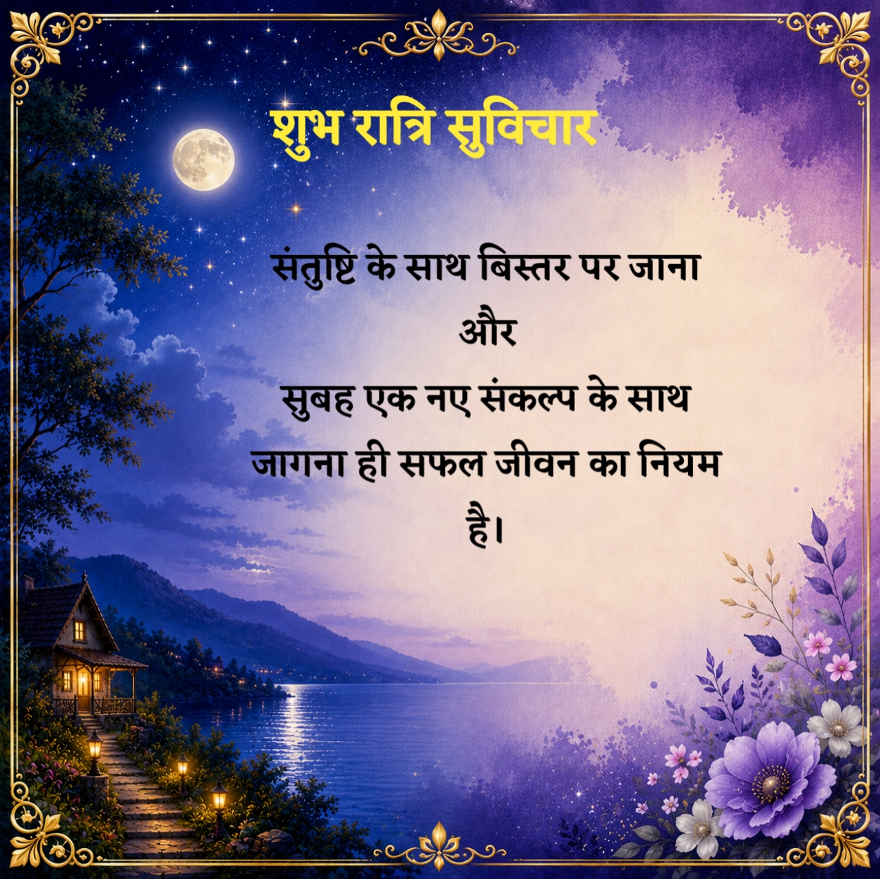 शुभ रात्रि सुविचार