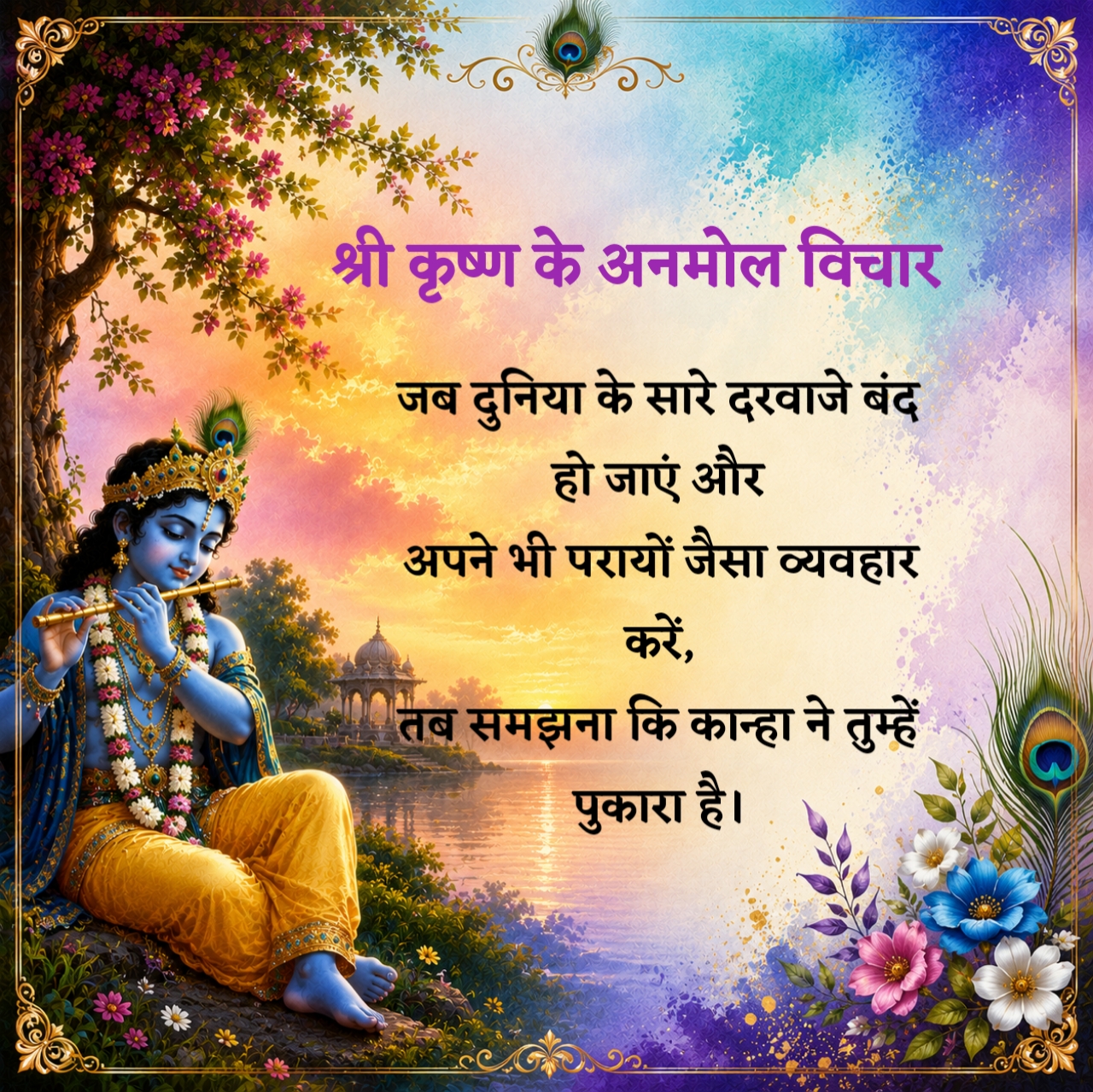Heart Touching Krishna Suvichar