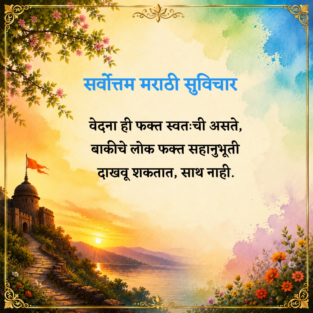 हृदयस्पर्शी मराठी सुविचार