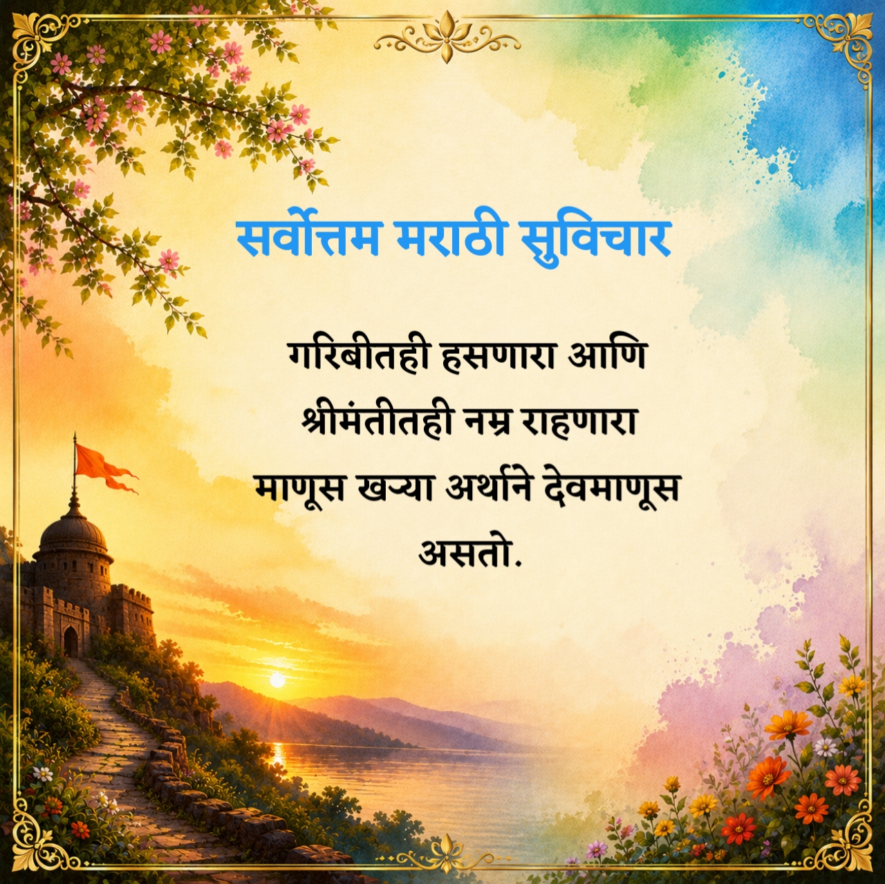 हृदयस्पर्शी मराठी सुविचार