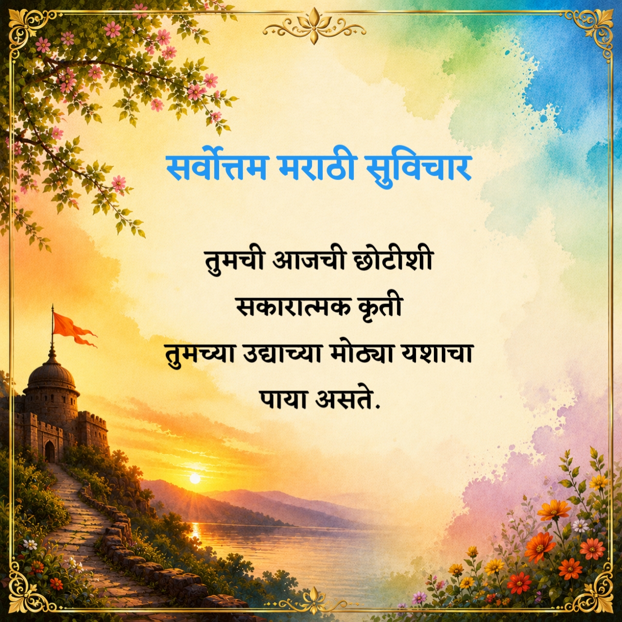 चांगले मराठी सुविचार
