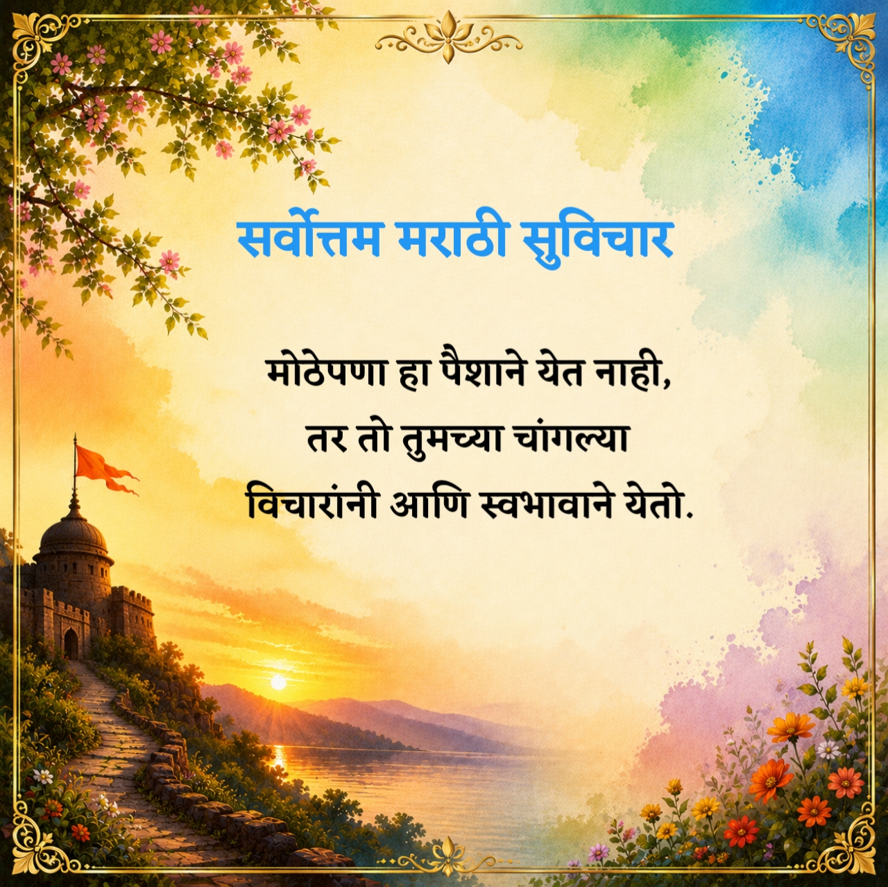 सर्वोत्तम मराठी सुविचार