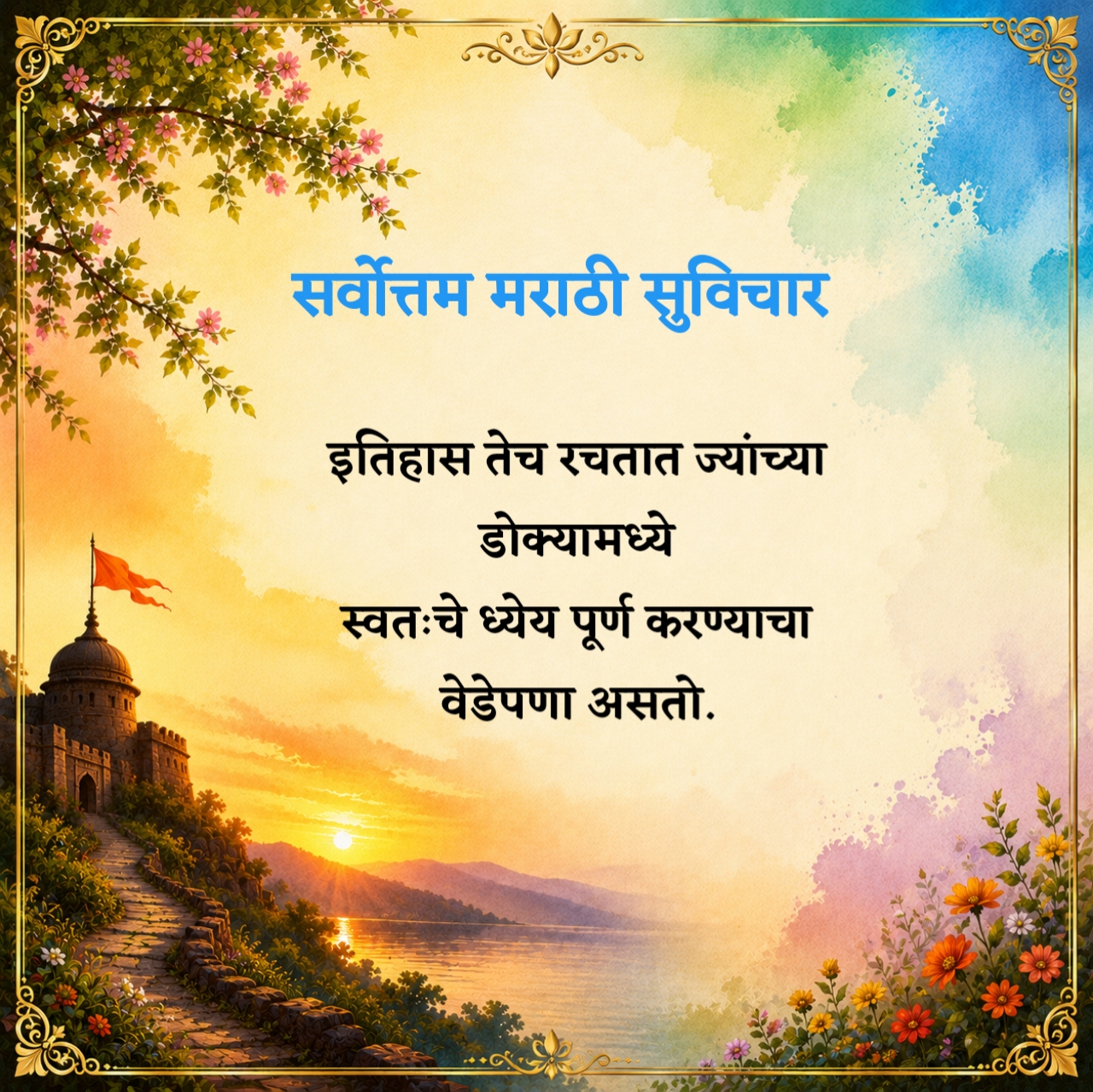 सर्वोत्तम मराठी सुविचार