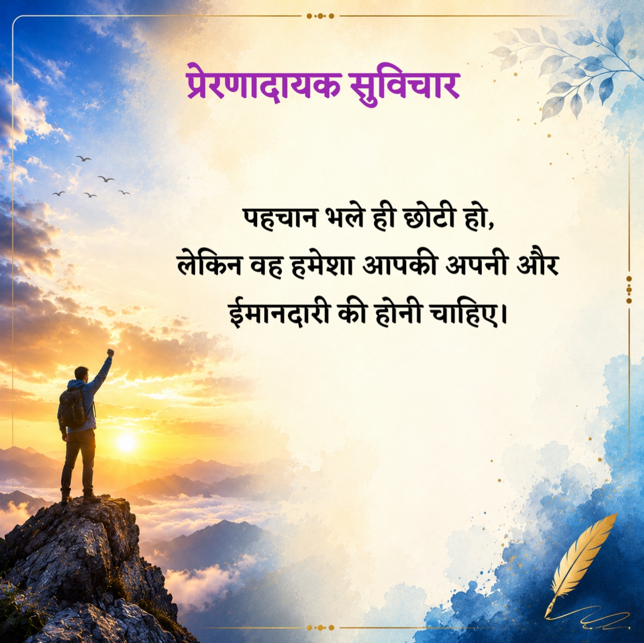 सर्वश्रेष्ठ प्रेरणादायक सुविचार