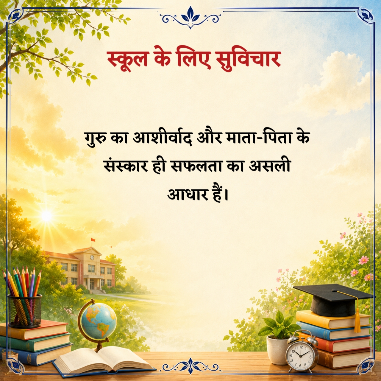 स्कूल के लिए सुविचार