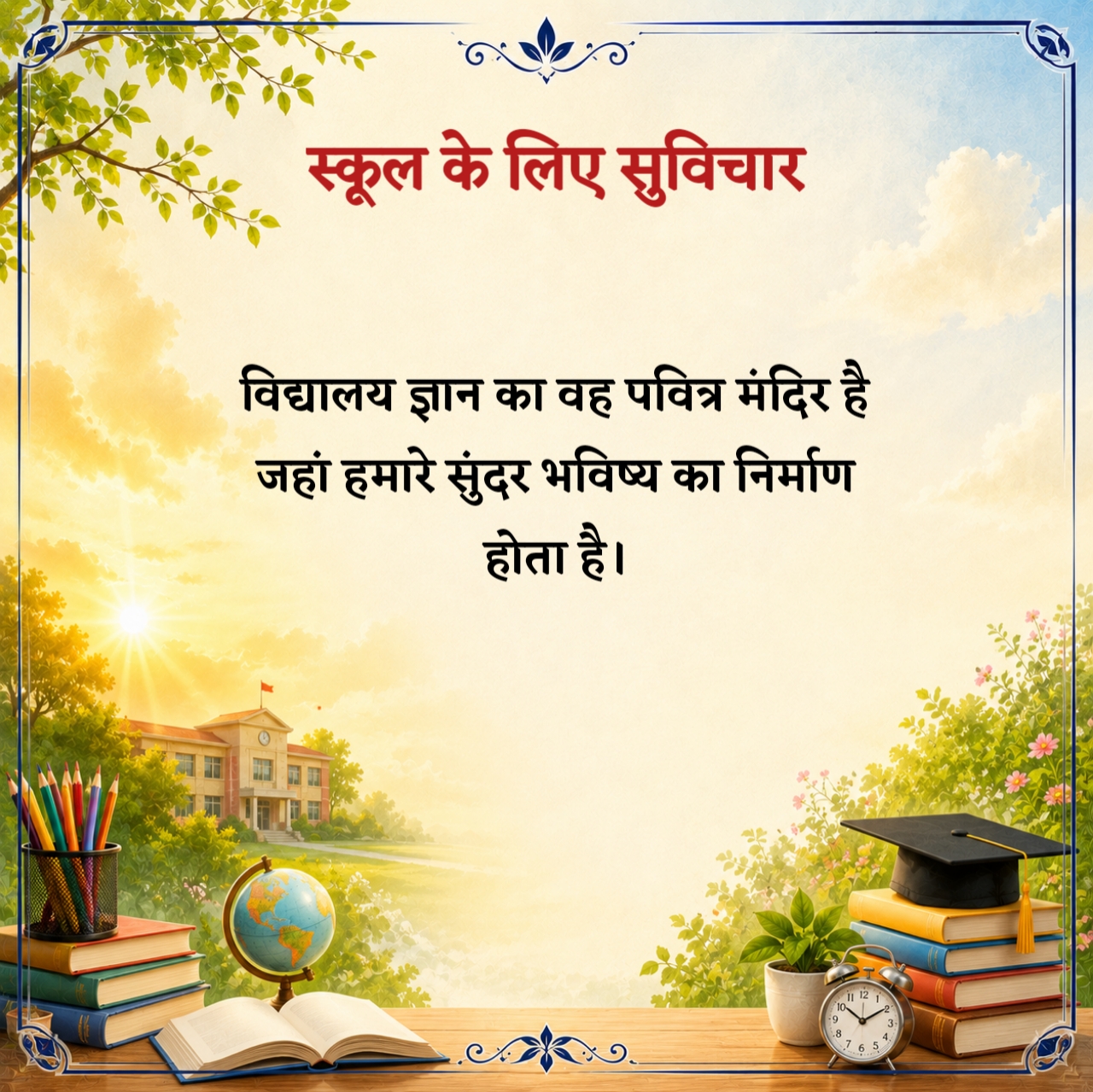 स्कूल के लिए सुविचार