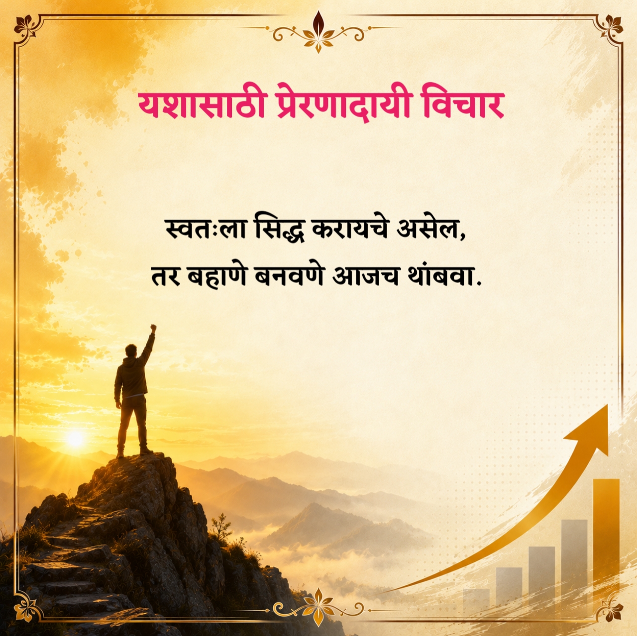 यशासाठी प्रेरणादायी विचार