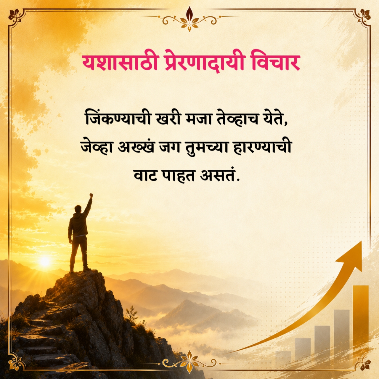 यशासाठी प्रेरणादायी विचार