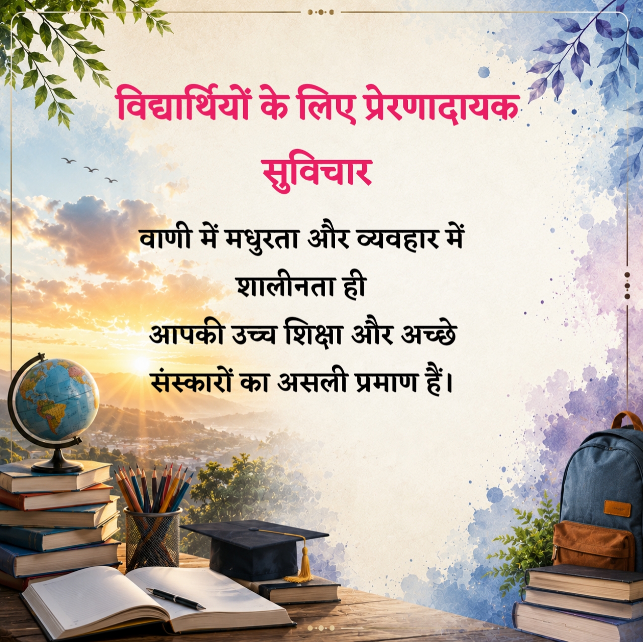 विद्यार्थियों के लिए सुविचार